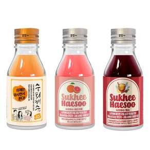 숙희해수 ABC + 석류&복분자 + 레드자몽 3종세트, 3개, 55ml