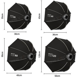 TRIOPO 55cm 90cm 120cm K3 Seies 접이식 팔각형 소프트박스 보웬스 마운트 Sokani X100 COLBOR CL60 Godo, 02 No Gid, 03 55CM, 01 CHINA