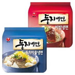 농심 둥지 물냉면 4봉 + 비빔냉면 4봉 (총 8봉), 1세트, 1개