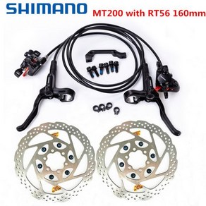 Shimano MT200 브레이크 자전거 자전거 MTB 유압 디스크 브레이크 세트 클램프 산악 자전거 브레이크 업데이트 M315 브레이크 wn G3HS1 로터