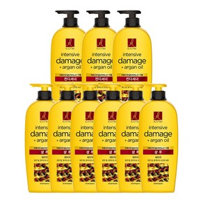 엘라스틴 아르간오일 집중영양 데미지 샴푸 680ml 6개 + 컨디셔너 3개
