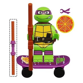 십대 닌자 거북이 애니메이션 인형 미니 액션 피규어 만화 조립, 1개, 3.TMNT 03