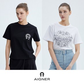 아이그너 24SS Capsule collection 여성 허니서클 반팔 티셔츠 2종