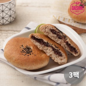 [주문 후 제빵] 통밀당 천연발효 통밀팥빵 500g / 아르토스베이커리 비건빵, 3개