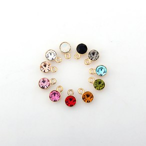 비즈아이 [7001-03]큐빅펜던트 미니알란 5x8mm 골드 1개