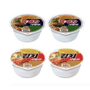 맛있는 얇은면 김치 김치사발면12개+육개장사발면12개(총24개), 24개