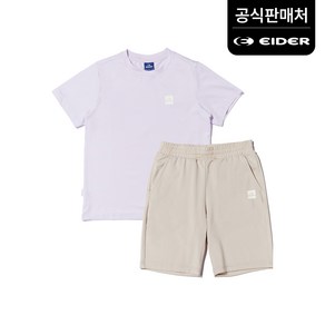 아이더 키즈 POP ON 반팔 티바지 세트 JUM23M81V1