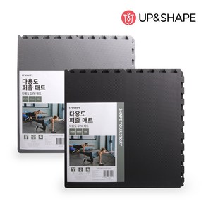 UPNS 다용도 대형 퍼즐매트 L사이즈 60cm (4P 1세트) 거실매트 층간소음 미끄럼방지, 그레이, 1세트, 60x60cm