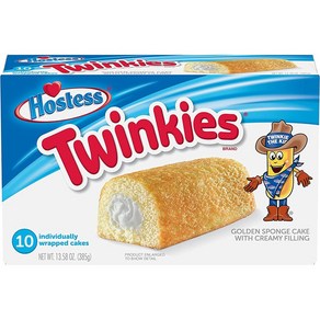 호스티스 트윙키 크리미 골든 스폰지 케이크 10개입 HOSTESS TWINKIES Ceamy Golden Sponge Cake 10ct, 1개, 385g