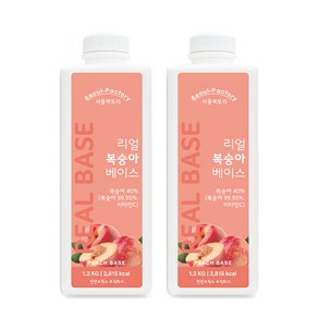 서울팩토리 리얼 복숭아 베이스 1.2kg 2개세트, 2개