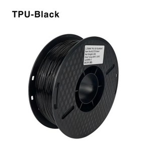 3D Kingoon-TPU 필라멘트 1.75mm 프린터 소프트 프린팅 플라스틱 소재 거품 없음 용 1KG 2.2LBS 스풀, Black