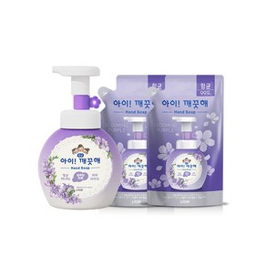 아이깨끗해 핸드워시 블루밍 퍼플 250ml + 200ml x 2p 세트