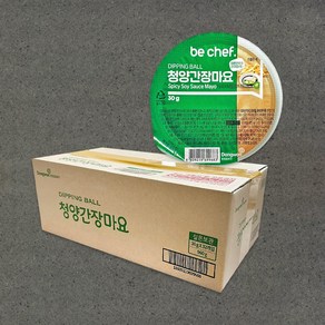 지케이푸드 동원 청양간장마요소스 30g(BOX) 딥핑소스 일회용 업소용 컵소스 디핑볼