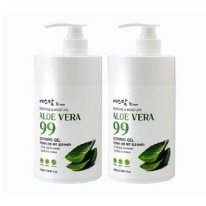 예스맘 알로에 베라 99 수딩젤 1000ml [대용량 1000ml], 2개, 1L