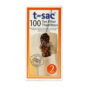 T-SAC 티색 일회용 티 필터 2호 1곽-100매