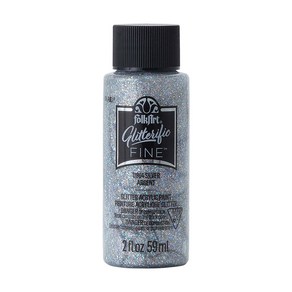 포크아트 글리터 파인 아크릴 물감 색상선택 FolkAt Glitteific Fine Acylic Paint, 2 Silve