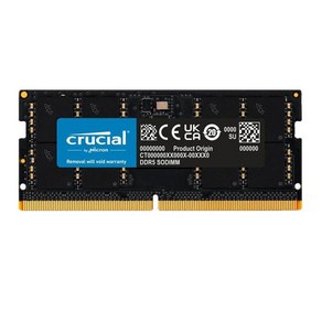 메모리 램 DDR5 노트북 메모리 SODIMM 노트북 램 DDR5 32GB 16GB 8GB 4800 5200 5600MHz, DDR5 32GB 5600MHZ, 1개