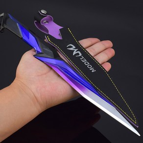 제로팽 전술용 나이프 11z 17cm 용칼 Po 합금 아이온 근접, 30CM_빅사이즈 특이점 나이프 비주얼(가죽커버 포함), 1개