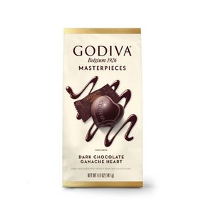 Godiva Chocolatie Dak Chocolate Ganache Mastepiece IWC Bag 0.30 lb, 1개, 141g