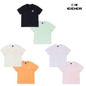 [백화점 매장판] 아이더 키즈 베이직 2 PACK 냉감소재 EIDER 기본 베이직 캐주얼 라운드 크루넥 여름 반팔 남아 여아 공용 무지 반소매 티셔츠