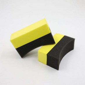자동차 타이어 스펀지 (휠 세차 곡면스펀지 이물질제거 오염물제거), 1개