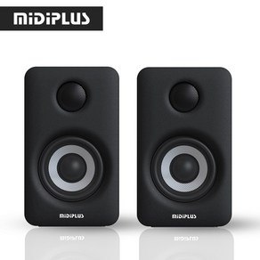 MiDiPLUS 미디플러스 MI3 II 블랙색상 3인치 25W 블루투스 모니터 스피커 2통 금액, 블랙