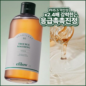 에필로우 어성초 80 시카 히알루로닉 트러블 수딩 약산성 비건 토너 300ml