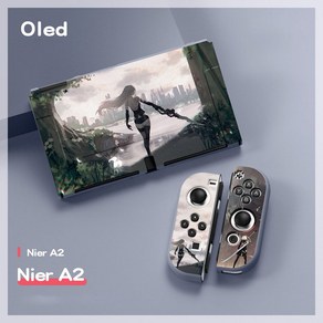 닌텐도스위치 실리콘케이스 커버 니어:오토마타 Switch Oled TPU 실리콘 케이스, 니어-01, 1개