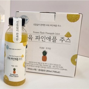 느루 파인애플주스 과육 300ml, 18개