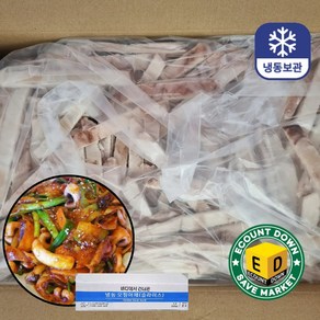 냉동 오징어채 손질 절단 오징어 슬라이스 업소용 식당용 대용량, 1개, 3.5kg