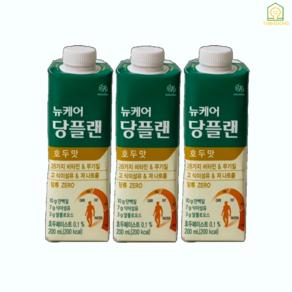 [정품] 대상웰라이프 뉴케어 당플랜 호두맛 200ml 30팩 당뇨식 환자 영양식 유동식, 0.2l, 30개