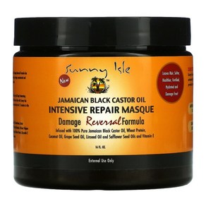 Sunny Isle 두피 케어 Jamaican Black Castor Oil Intensive Repair Masque 16 fl oz