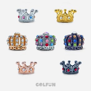 [GOLFUN] 골펀 큐빅 볼왕관 볼마커, 6. 왕관 실버