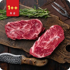 투쁠 한우 1++ 8 9번 채끝살, 1개, 200g