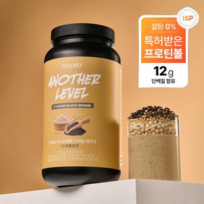 인테로 어나더레벨 단백질 쉐이크 곡물 흑임자, 2개, 750g