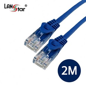 LANsta CAT.6 랜케이블 UTP BLUE 2M LS-6UTPD-2MB, 1개