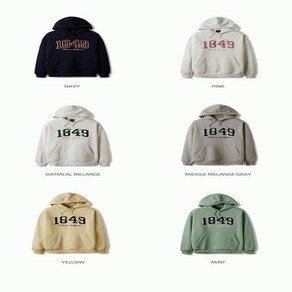 후아유 공용 빅 레터 패치 후드티 Big Lette Patch Hoodie Bushed WHMHE4T12U-