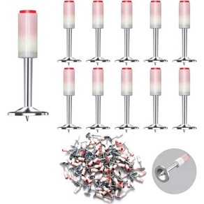 콘크리트 네일 건용 건 7.3mm 미니 수동 스틸 벽 고정 리벳 도구 케이블 덕트 장치 천장 케이블용 액세서리(네일 400개), 100 Pcs, Nails