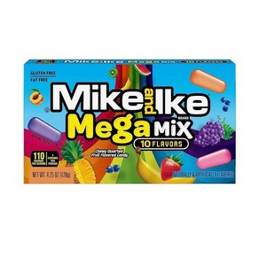 Mike and Ike Candy Mega Mix 120.5g4.25온스 시어터 박스 12개 팩, 120g