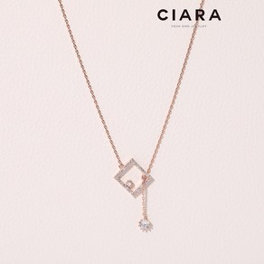 CIARA 14K Ameglia 샤이닝스퀘어 스트레치 목걸이(GoldPlated)