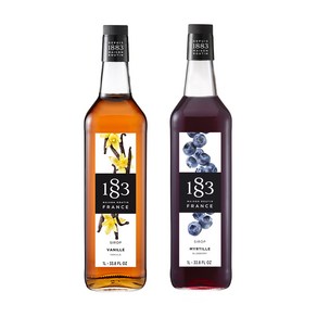 1883 바닐라 시럽 1000ml+1883 블루베리 시럽 1000ml, 1L, 2개