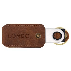 Londo 천연 가죽 케이스 열쇠 고리 포함 Ledge Nano S 비트코인 지갑 유니(브라운), Londo 천연 가죽 케이스 열쇠 고리 포함 Ledge, 1개