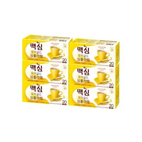 동서식품 맥심 모카골드심플라떼, 10.5g, 20개입, 6개