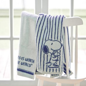 [Peanuts] 스누피 에버블루 타월 2P 세트, 2개