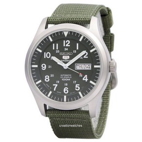 SEIKO 5 Military 오토메틱 Sports Japan Made SNZG09 SNZG09J1 SNZG09J 남성용 시계