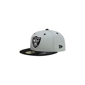 남자 스냅백 Ea 59Fifty 남성 캡 NFL OAKLAND Raides 2톤 그레이 블랙 Fitted Team 모자, 7 7/8, 1개