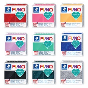 FIMO 피모 이펙트 40색 선택/폴리머클레이 오븐점토, 1개, 이펙트 907번 블랙펄