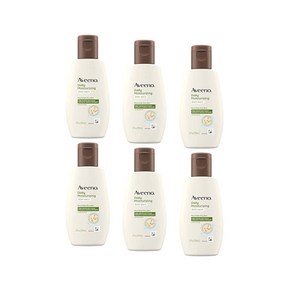 Aveeno 데일리 모이스처라이징 바디 워시 여행용 사이즈 59.6ml(2액량 온스) (6개 팩), 1개