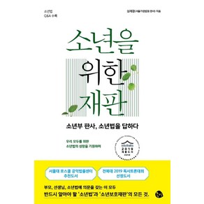 소년을 위한 재판:소년부 판사 소년법을 답하다