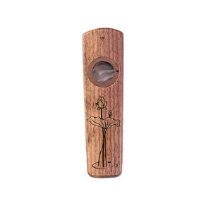 나무 카주 악기 우쿨렐레 기타 동반 선물 교체 플루트 필름, 1.Walnut Wood, 1개